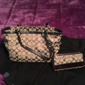 Coach purse and wallet